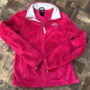 North Face Pink Osito Fleece Jacket Small